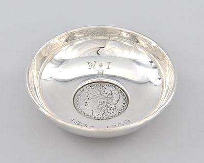 A Sterling Silver Dish with an 1885