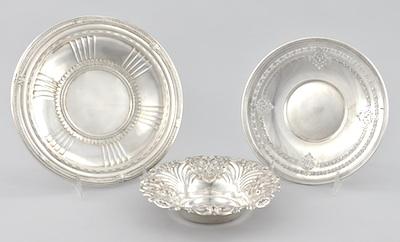 Three Sterling Silver Dishes Consisting b59c3