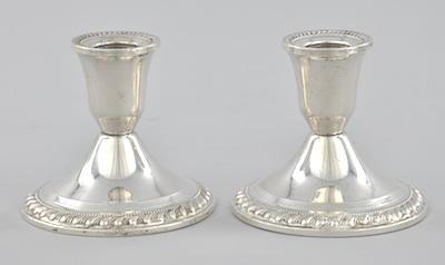 A Pair of Sterling Silver Candlesticks b59d7
