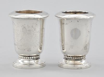 A Pair of Weighted Sterling Silver Cigarette