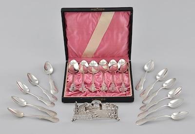 A Group of Sterling Silver Spoons