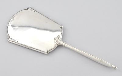A Sterling Silver Hand Mirror Measuring