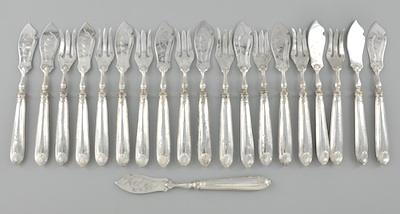 A Partial Set of Victorian Silver b59f1