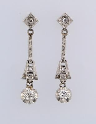 A Pair of Platinum and Diamond