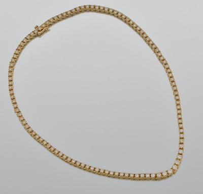 A Ladies Diamond Riviere Necklace b5a18