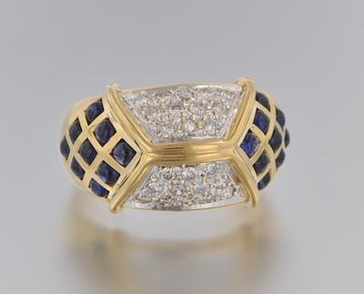 A Ladies' Diamond and Sapphire