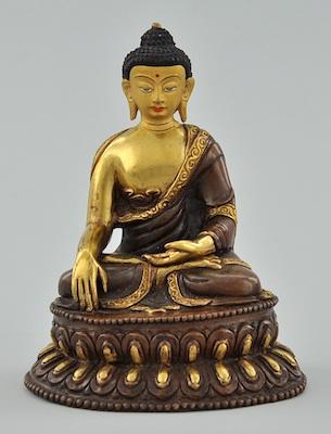 A Gilt Bronze Sino Tibetan Seated b5bd2