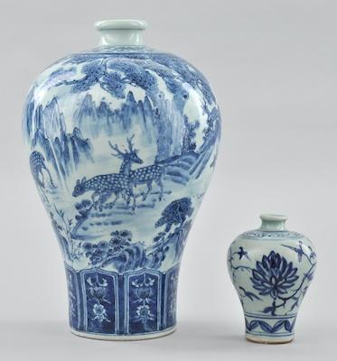 Two Blue and White Meiping Vases b5c00