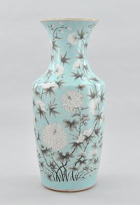 A Monumental Chinese White Flower Vase,