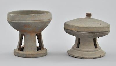 Two Korean Pottery Cups Silla b5c3b