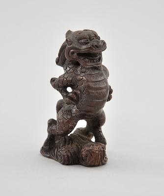 Dragon Shizui Wood Netsuke Carved b5c61