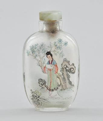 A Glass Reversed Painted Snuff Bottle
