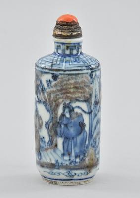 A Large Porcelain Snuff Bottle Cylindrical