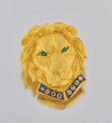 A High Karat Lion Pendant with b5a41