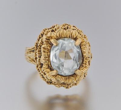 A Ladies Vintage Aquamarine and b5a58