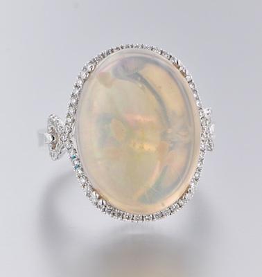 A Ladies Water Opal and Diamond b5a9f