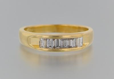An 18k Gold and Diamond Ring 18k yellow