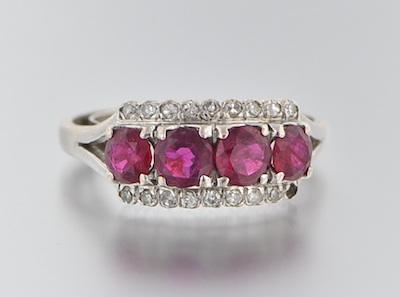 A Ladies' Ruby and Diamond Ring
