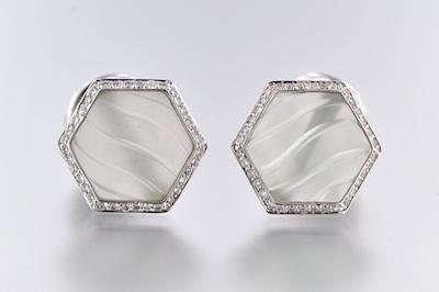 A Pair of Carved Topaz Diamond b5af8
