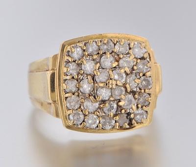 A Gentleman's Diamond Cluster Ring