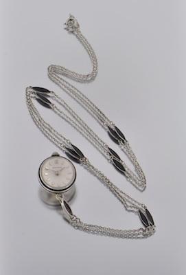 A Hugenin Ball Watch in Sterling