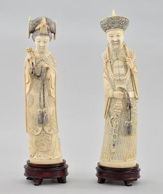 A Pair of Signed Carved Ivory Chinese b5b9d