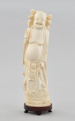 A Carved Ivory Figure of Budai b5ba4