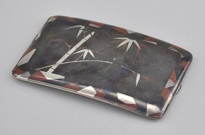 A Japanese Mixed Metal Cigarette Case,