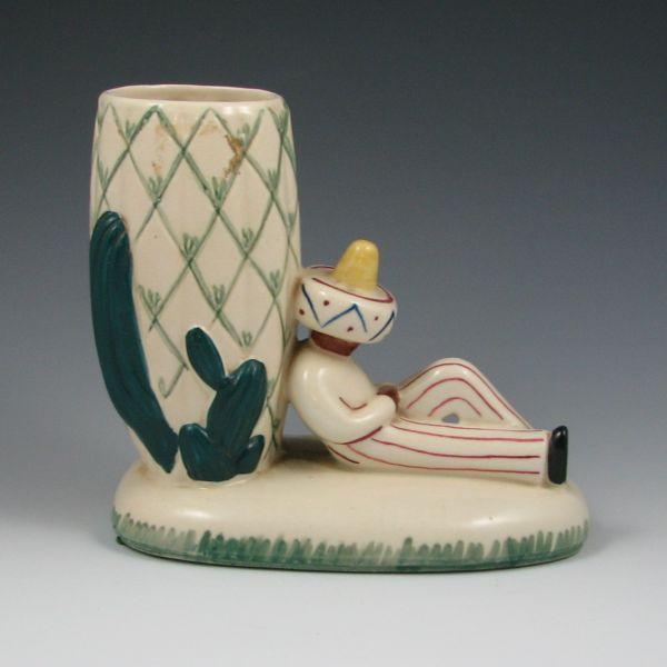 Abingdon vase with a Mexican figure