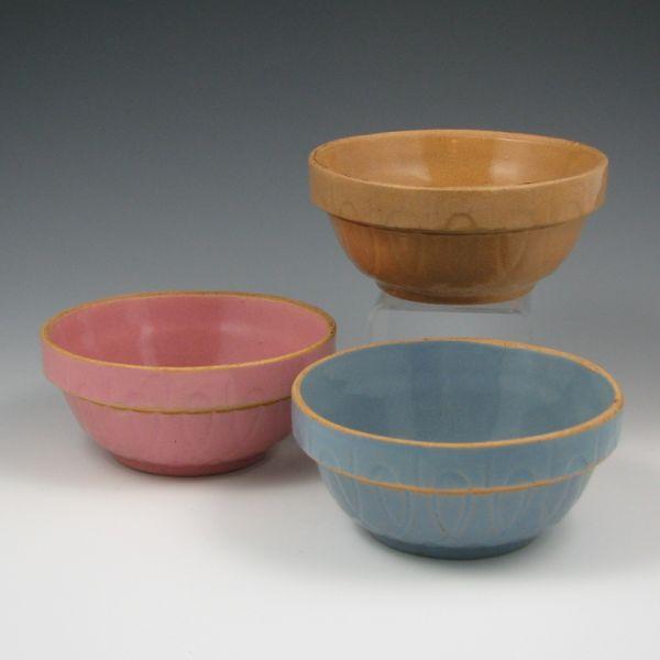 Three Watt Loops 5 bowls in pink  b6068