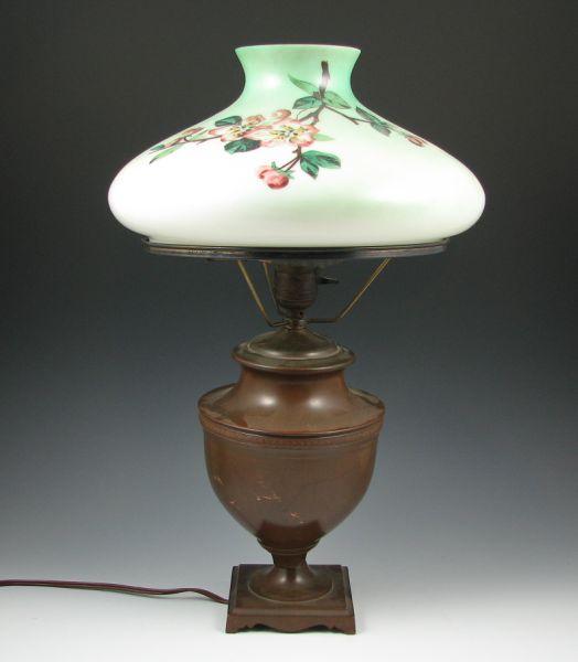 Handel lamp with hand painted glass b60f8