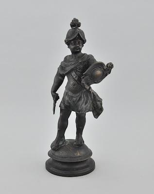 Bronze Sculpture of Cherub Warrior b63ae