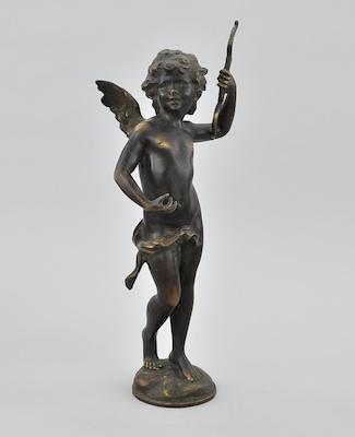 Cupid Bronze Sculpture After Auguste b63b0