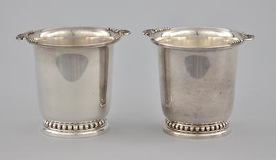 Two Sterling Silver Beakers by