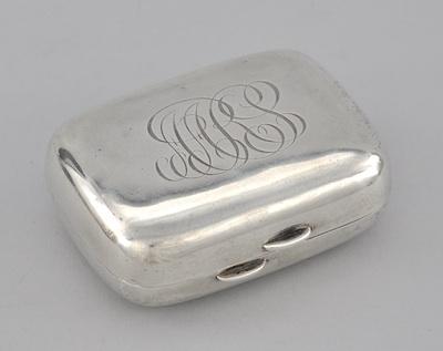 A Sterling Silver Soap Conatiner, Monogramed