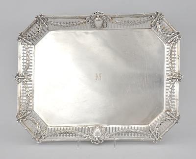 A German Silver Tray by Schleissner,