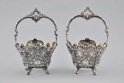 A Pair of German 800 Silver Repousse b641f