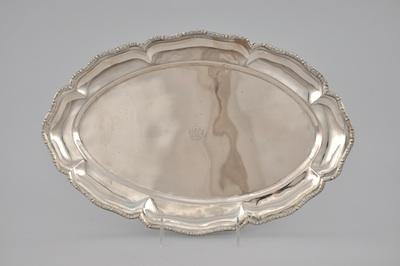 An Austro-Hungarian Silver Platter Oval