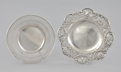 Two Silver Serving Dishes The first b6435