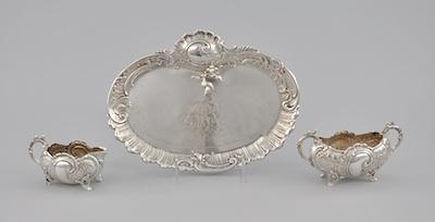 A Sterling Silver Sugar and Cream b6437