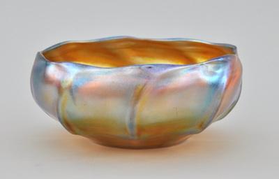 A Tiffany Favrile Bowl Bowl with wave