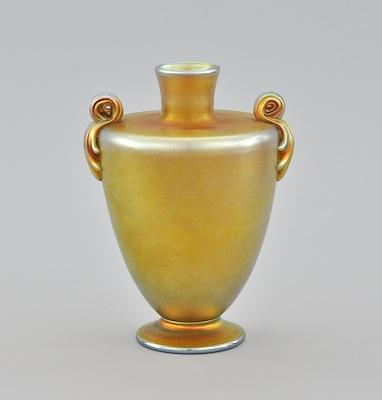 A Tiffany Favrile Vase With Scroll b6447