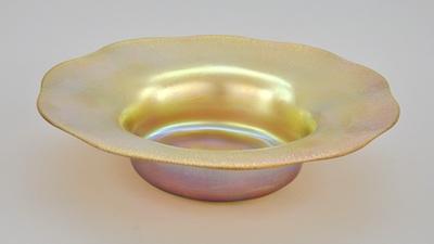 A Large Tiffany Gold Favrile Bowl