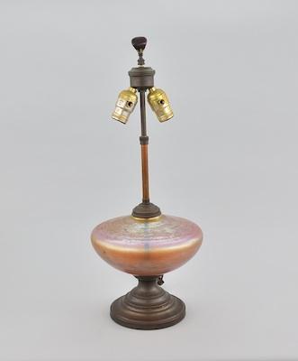 Aurene Glass Lamp A lovely gold and