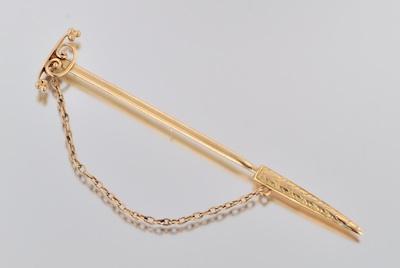 A Solid Gold Toothpick Unmarked b6482