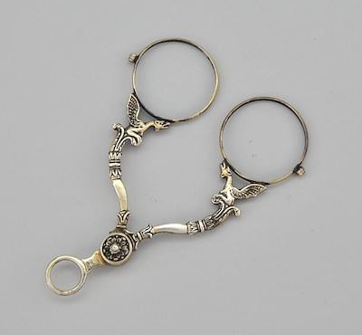 A Silver Lorgnette Hallmarked European b6484