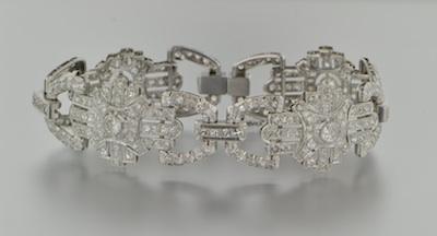 A Platinum and Diamond Bracelet b64b4