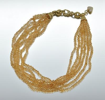 A Fine 18k Gold and Citrine Necklace b64c6