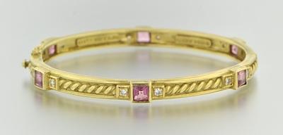 A Judith Ripka 18k Gold Pink Sapphire b64c7