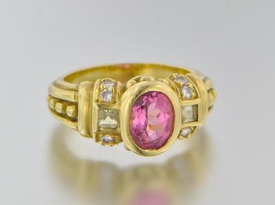 A Judith Ripka 18k Gold Pink Tourmaline b64c8